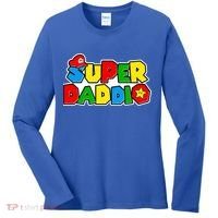 Funny Super Daddio Father's Day Gamer Women's Long Sleeve Shirt thumb 0