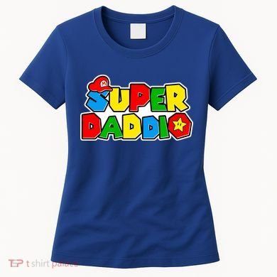 Funny Super Daddio Father's Day Gamer Women's T-Shirt
