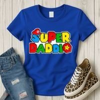 Funny Super Daddio Father's Day Gamer Women's T-Shirt thumb 3