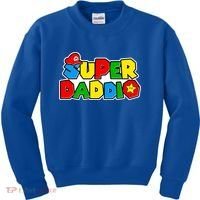 Funny Super Daddio Father's Day Gamer Kids Sweatshirt thumb 0