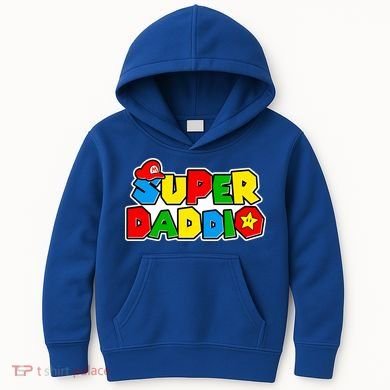 Funny Super Daddio Father's Day Gamer Kids Hoodie