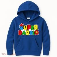 Funny Super Daddio Father's Day Gamer Kids Hoodie thumb 0