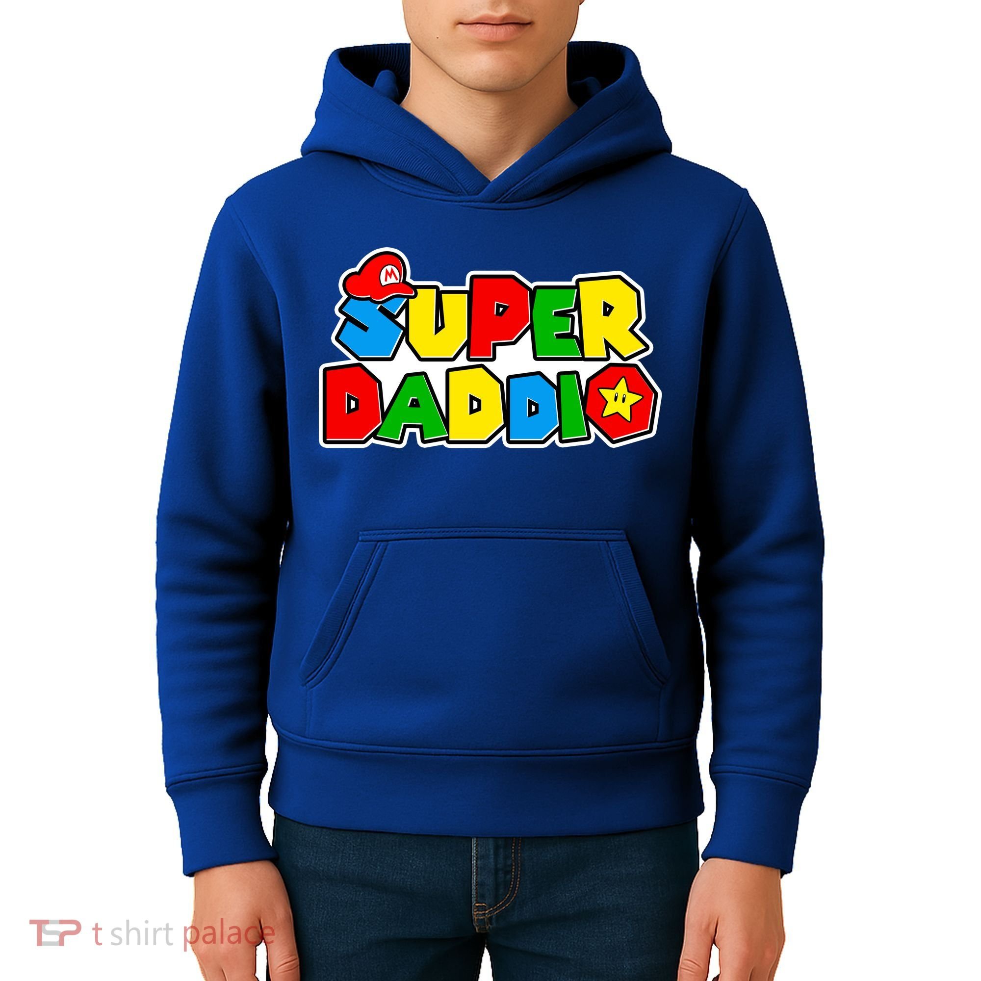Funny Super Daddio Father's Day Gamer Kids Hoodie