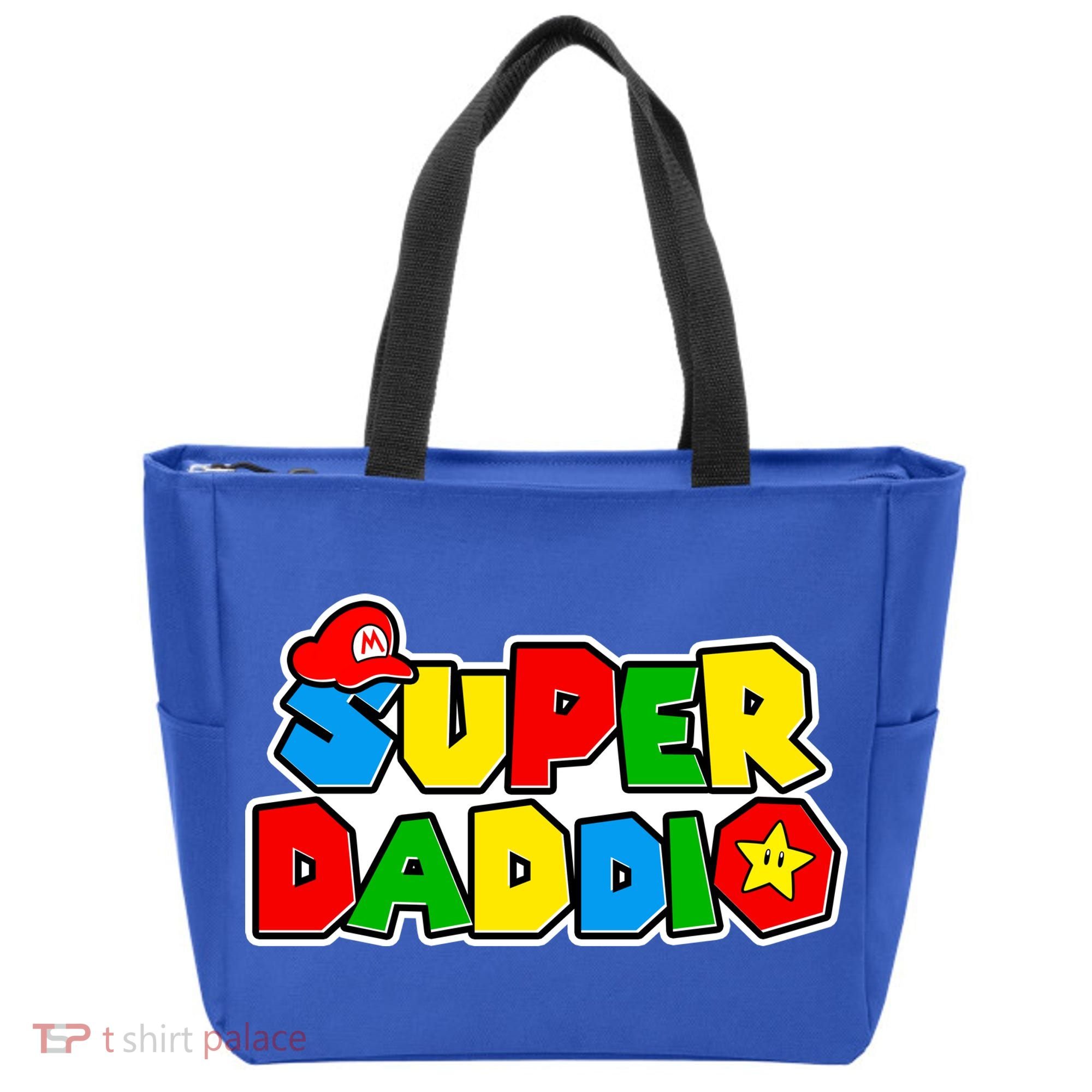 Funny Super Daddio Father's Day Gamer Tote Bag