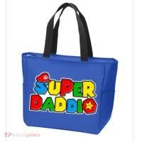 Funny Super Daddio Father's Day Gamer Tote Bag thumb 3