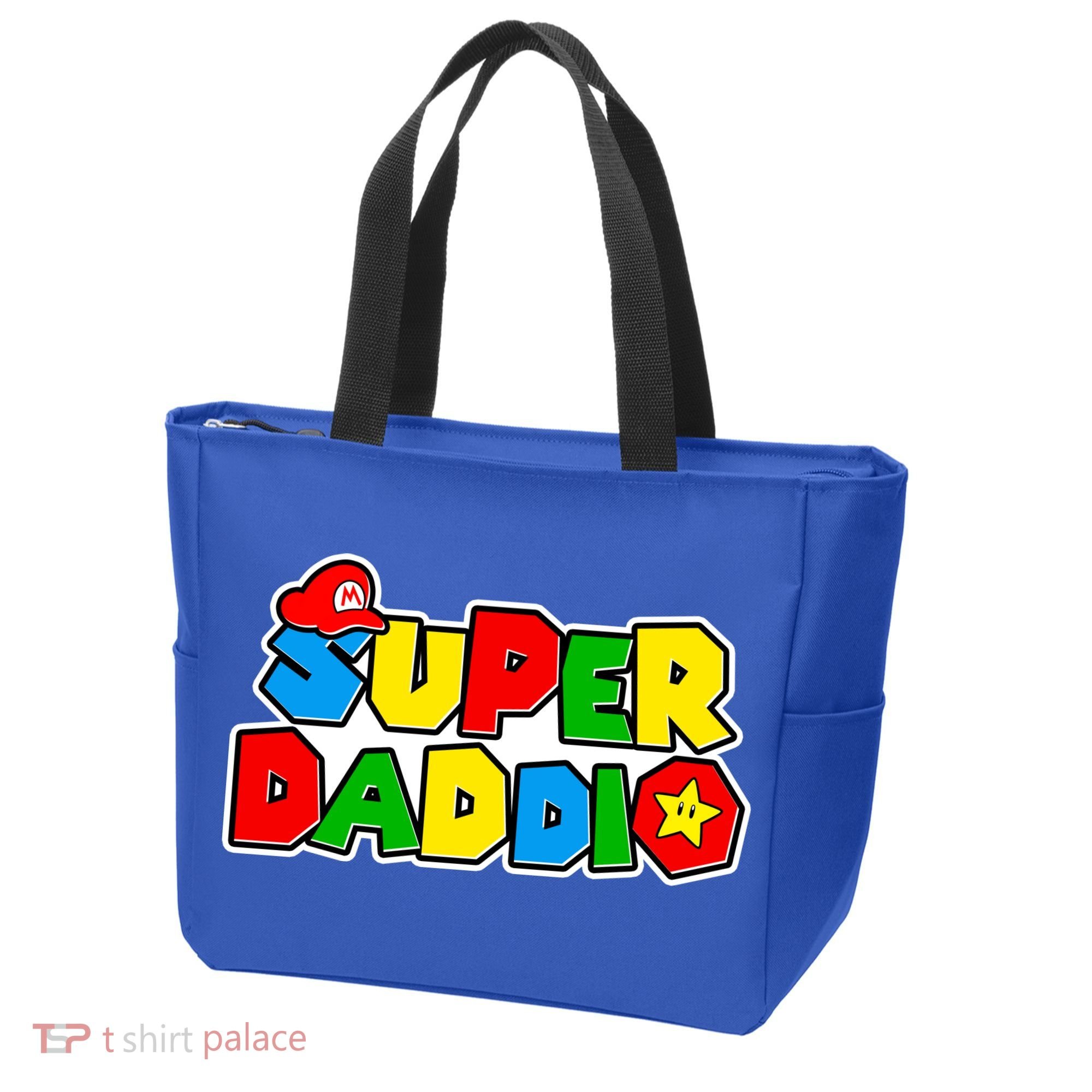 Funny Super Daddio Father's Day Gamer Tote Bag