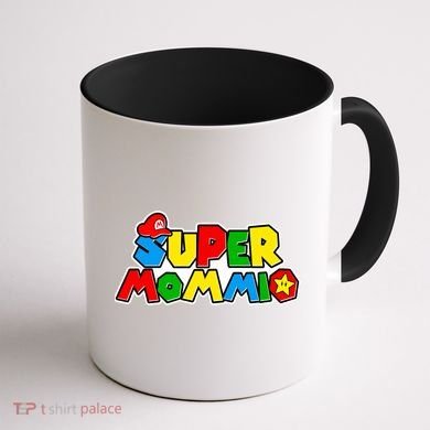 Funny Super Mommio Mother's Day Gamer Coffee Mug back