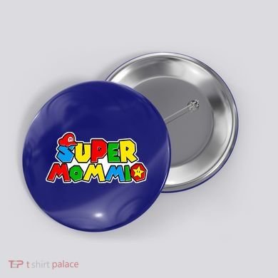 Funny Super Mommio Mother's Day Gamer Button