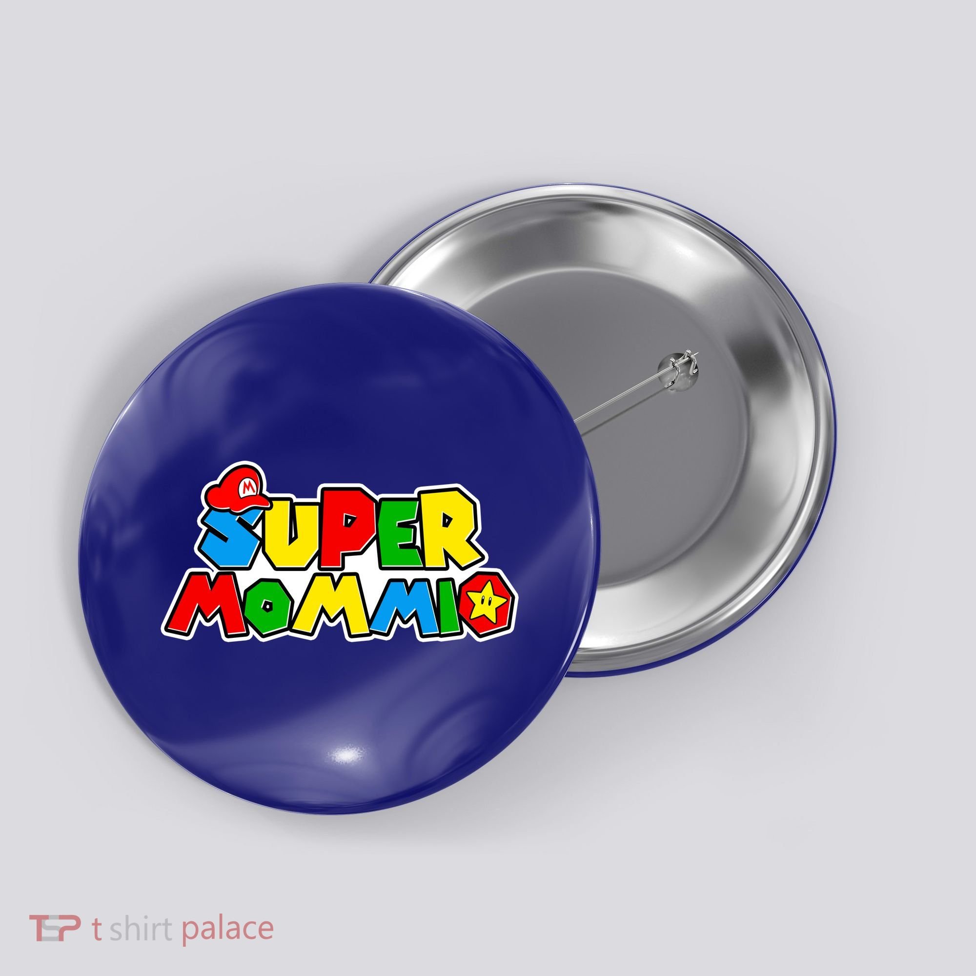 Funny Super Mommio Mother's Day Gamer Button