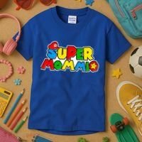 Funny Super Mommio Mother's Day Gamer Kids T-Shirt thumb 3