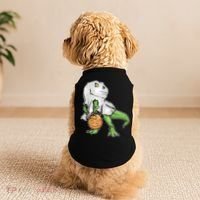 Funny T-Rex Ghost Pumpkin Candy  Doggie Tank thumb 2