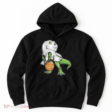Funny T-Rex Ghost Pumpkin Candy  Hoodie