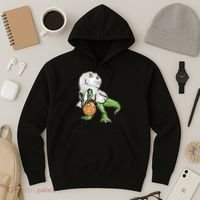 Funny T-Rex Ghost Pumpkin Candy  Hoodie thumb 3