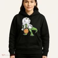 Funny T-Rex Ghost Pumpkin Candy  Hoodie thumb 5