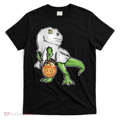 Funny T-Rex Ghost Pumpkin Candy  T-Shirt