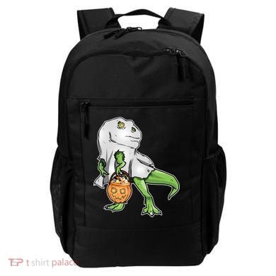 Funny T-Rex Ghost Pumpkin Candy  Backpack