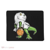 Funny T-Rex Ghost Pumpkin Candy  Mousepad thumb 0