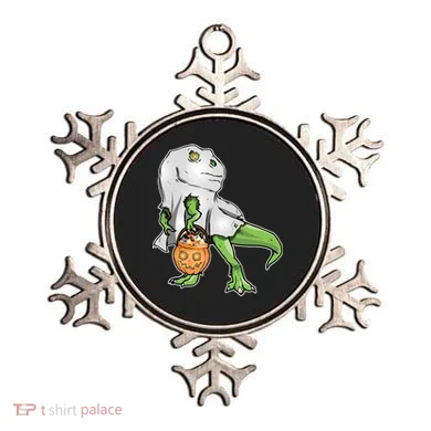 Funny T-Rex Ghost Pumpkin Candy  Ornament