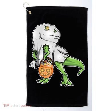 Funny T-Rex Ghost Pumpkin Candy  Golf Towel