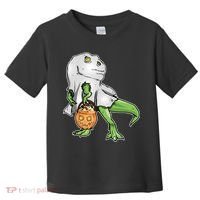 Funny T-Rex Ghost Pumpkin Candy  Toddler T-Shirt thumb 0