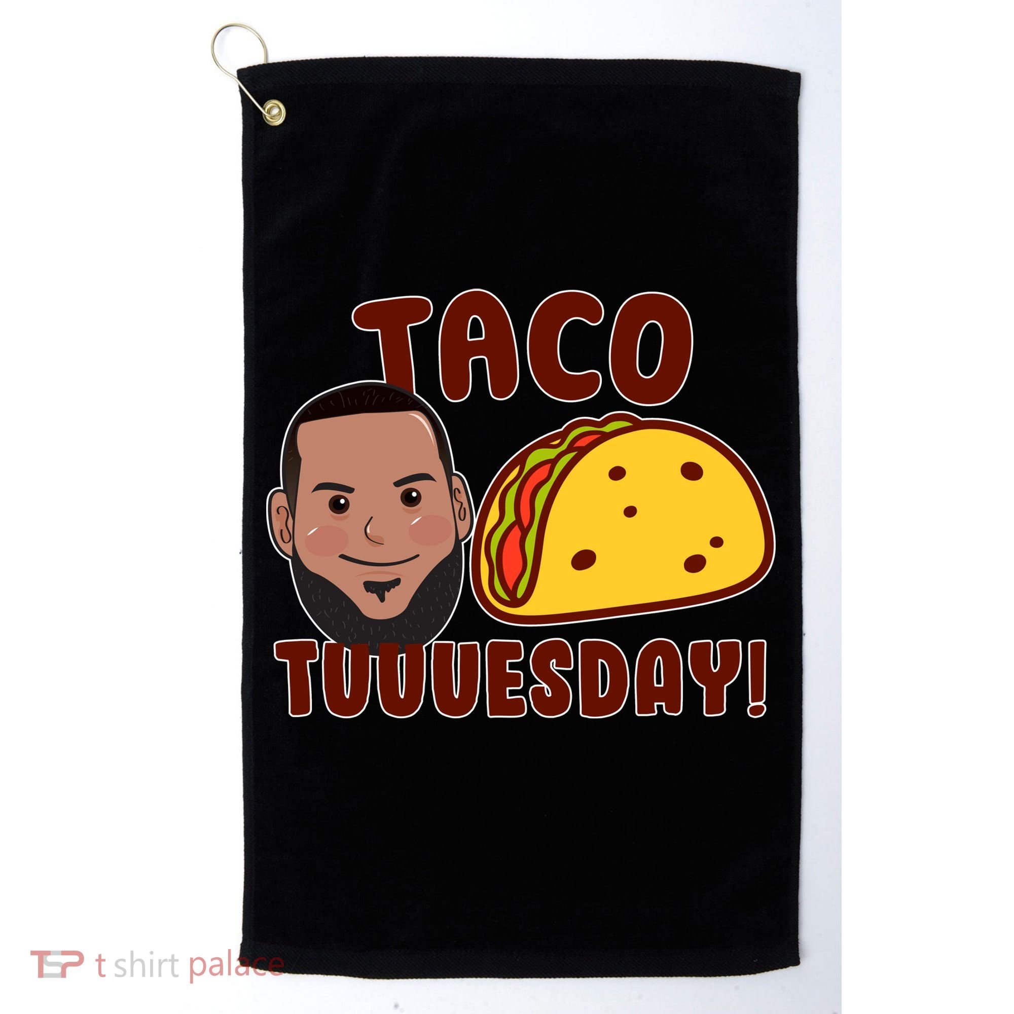 Funny Taco Tuesday Golf Towel