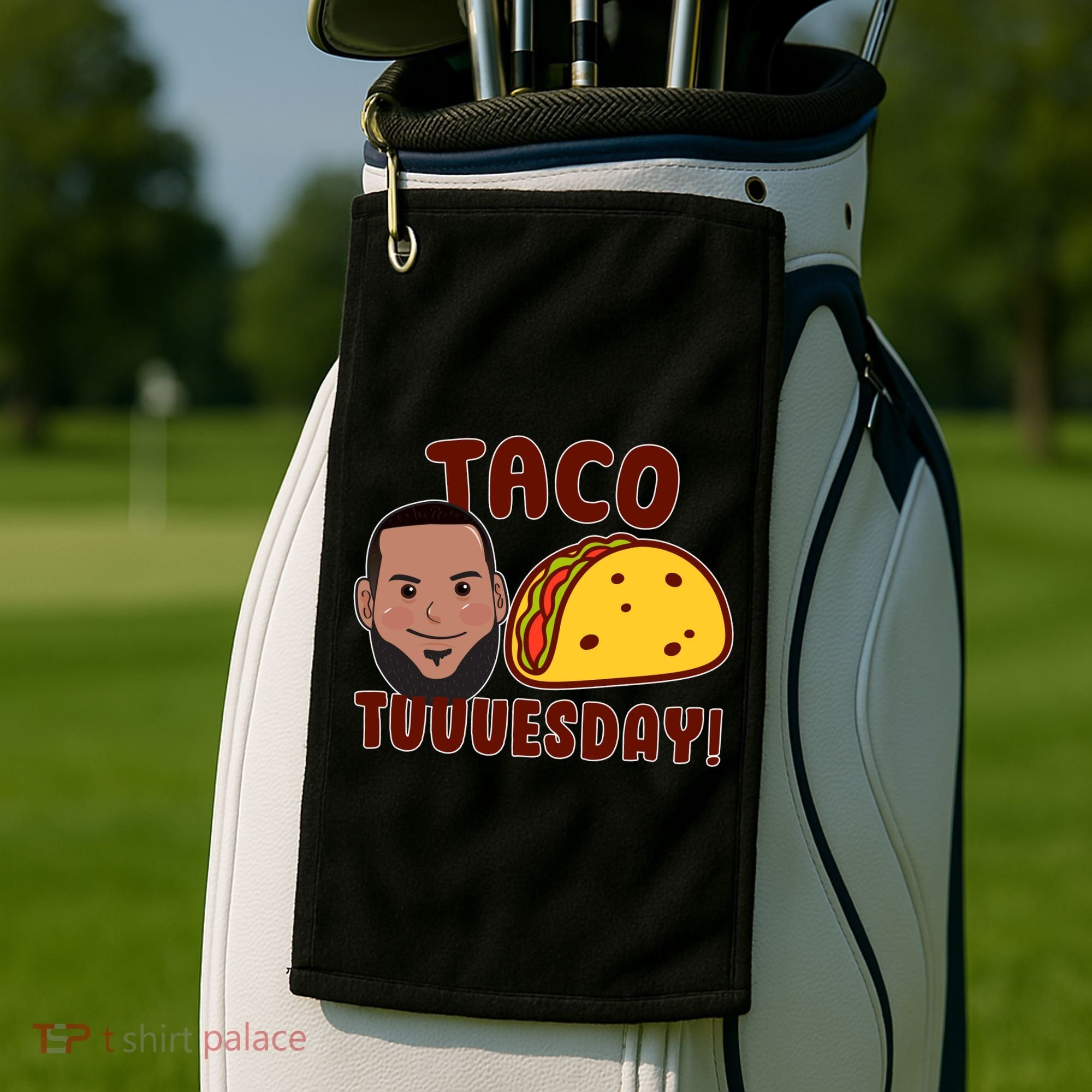 Funny Taco Tuesday Golf Towel