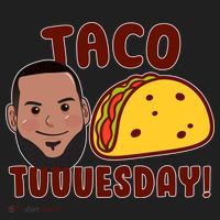 Funny Taco Tuesday Golf Towel thumb 3