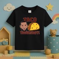 Funny Taco Tuesday Toddler T-Shirt thumb 3