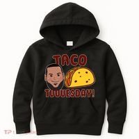 Funny Taco Tuesday Kids Hoodie thumb 0