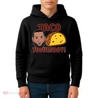 Funny Taco Tuesday Kids Hoodie thumb 4