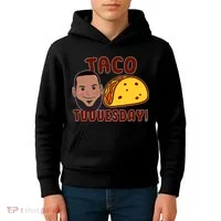 Funny Taco Tuesday Kids Hoodie thumb 4