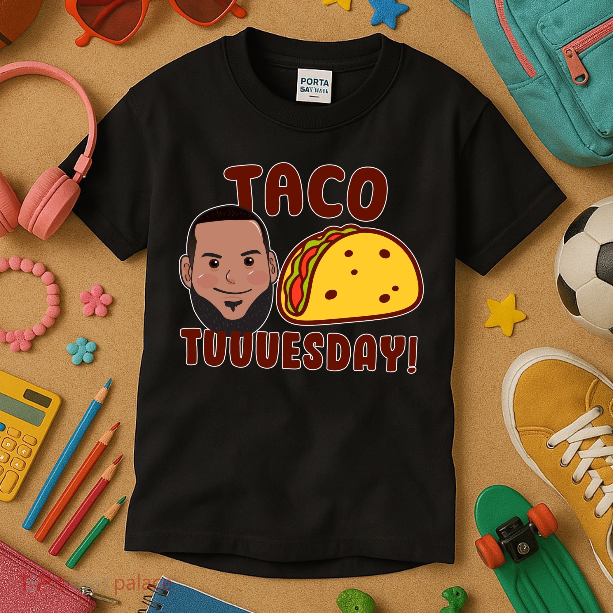 Funny Taco Tuesday Kids T-Shirt