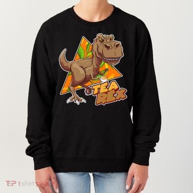 Funny Tea Rex Dinosaur Tea Lover Women's Sweatshirt