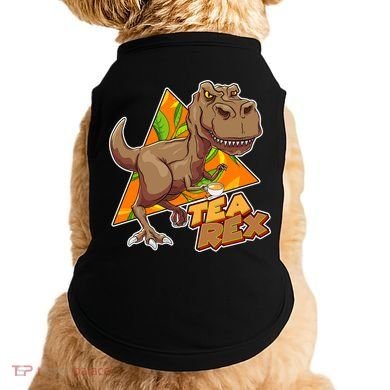Funny Tea Rex Dinosaur Tea Lover Doggie Tank
