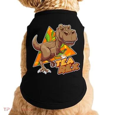Funny Tea Rex Dinosaur Tea Lover Doggie Tank