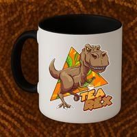 Funny Tea Rex Dinosaur Tea Lover Coffee Mug thumb 2