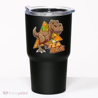 Funny Tea Rex Dinosaur Tea Lover Tumbler thumb 0