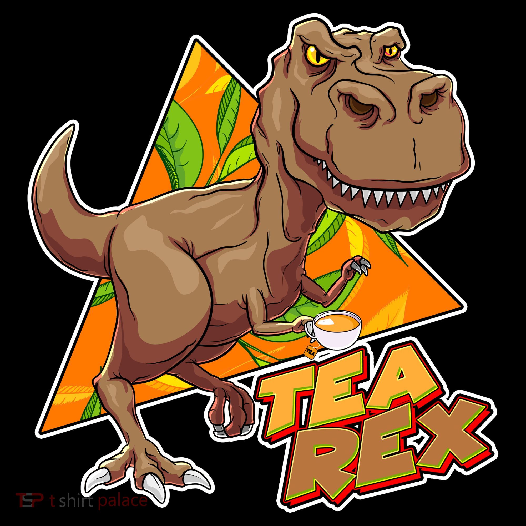 Funny Tea Rex Dinosaur Tea Lover Ornament