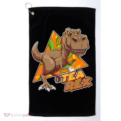 Funny Tea Rex Dinosaur Tea Lover Golf Towel