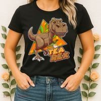 Funny Tea Rex Dinosaur Tea Lover Women's T-Shirt thumb 2