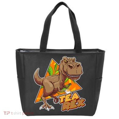 Funny Tea Rex Dinosaur Tea Lover Tote Bag