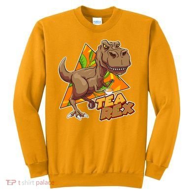 Funny Tea Rex Dinosaur Tea Lover Sweatshirt