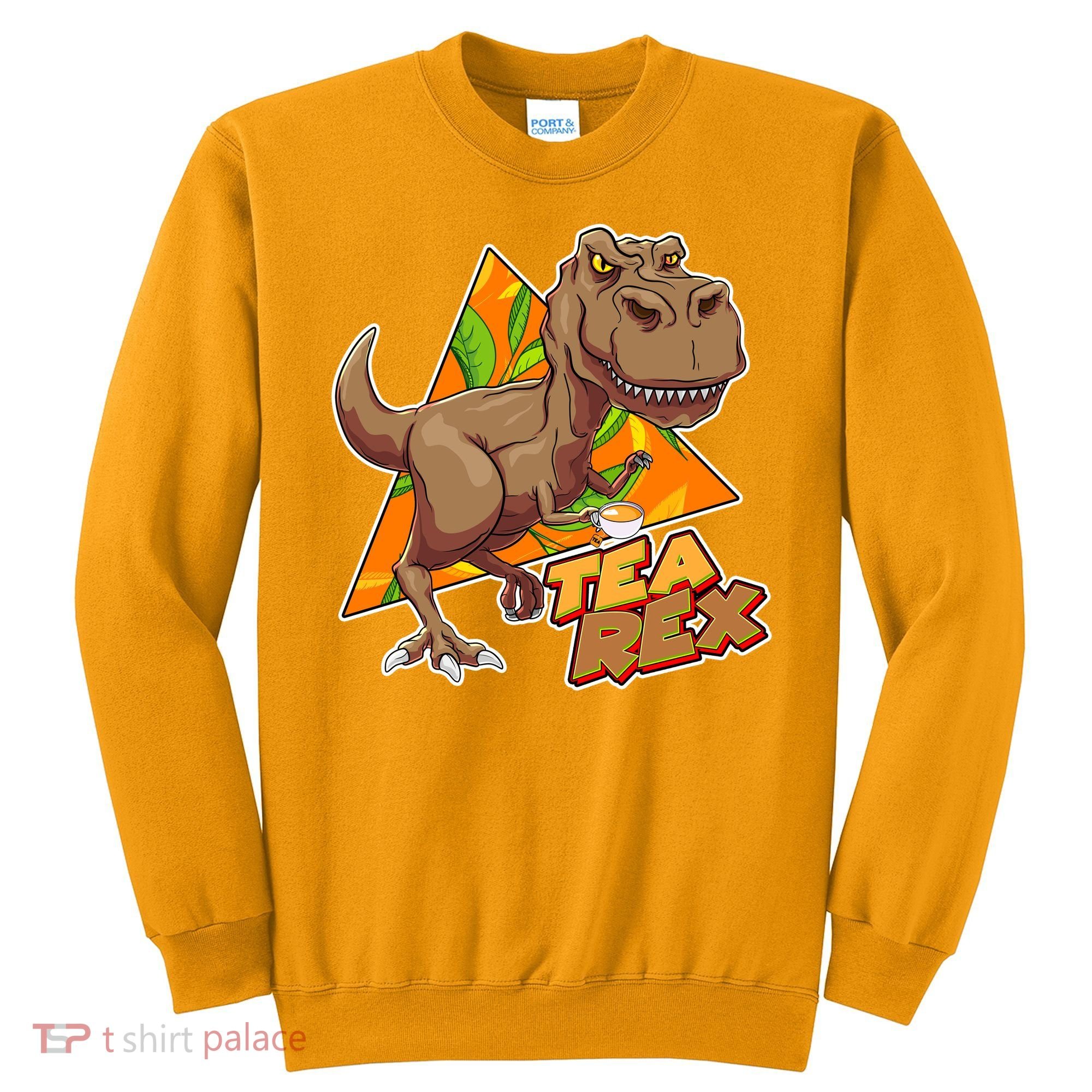 Funny Tea Rex Dinosaur Tea Lover Sweatshirt