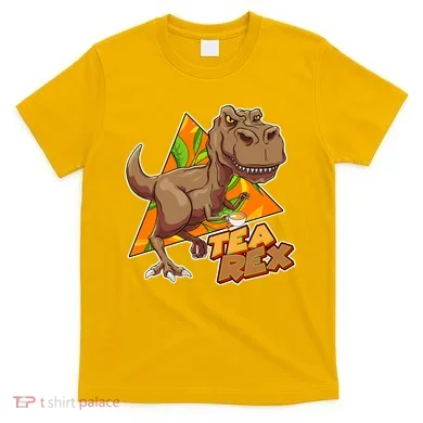 Funny Tea Rex Dinosaur Tea Lover T-Shirt