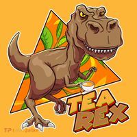 Funny Tea Rex Dinosaur Tea Lover Hat thumb 2