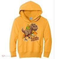 Funny Tea Rex Dinosaur Tea Lover Kids Hoodie thumb 0