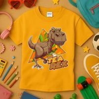 Funny Tea Rex Dinosaur Tea Lover Kids T-Shirt thumb 3