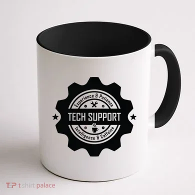 Funny Tech Support Coffee Mug back