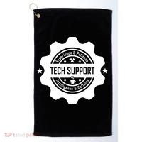 Funny Tech Support  Golf Towel thumb 0