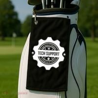 Funny Tech Support  Golf Towel thumb 2